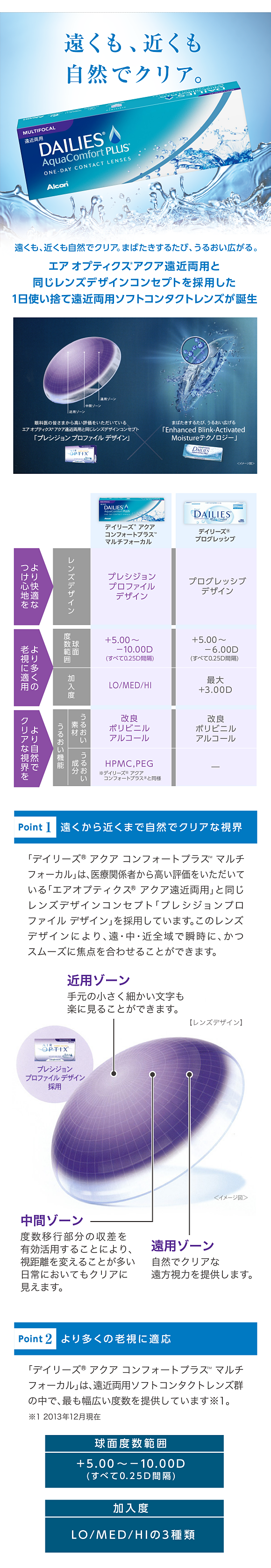 遠くも、近くも自然でクリア。